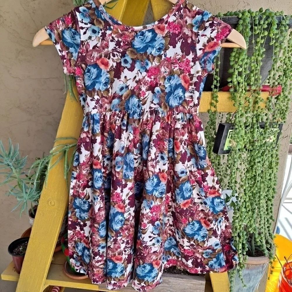 Pink Vanilla Girl Floral Dress Multi-colored 6X (Girls)